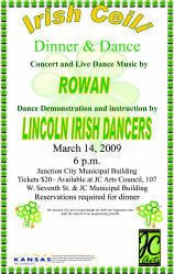 Lincoln Irish Dancers - Irish Ceili - Poster