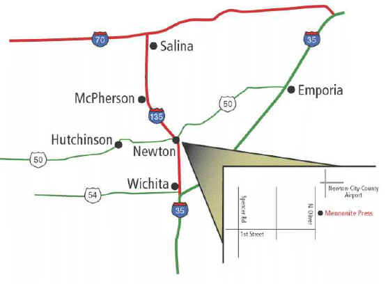 Mennonite Press Inc Map